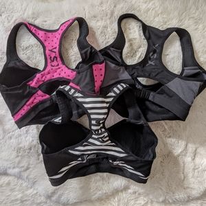 Set of 3 Victoria's Secret Sports Bras 32DDD / 32F